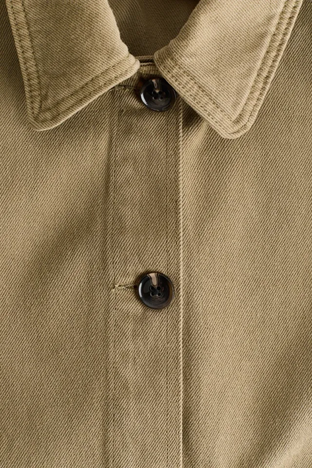 Cotton twill shacket – image 6