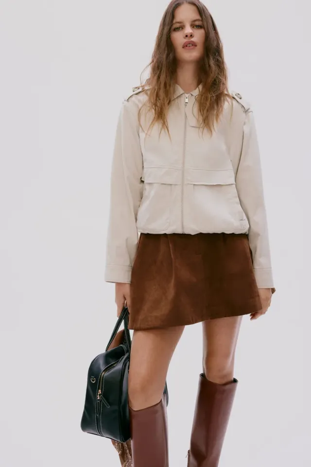 Collared twill jacket