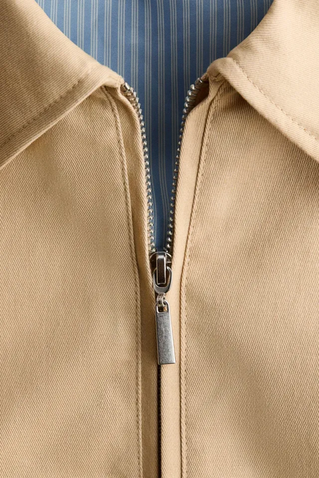 Collared cotton gilet – image 6