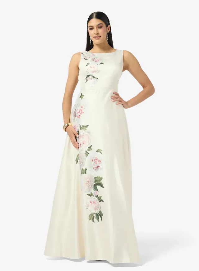 Floral Print A-line Dress