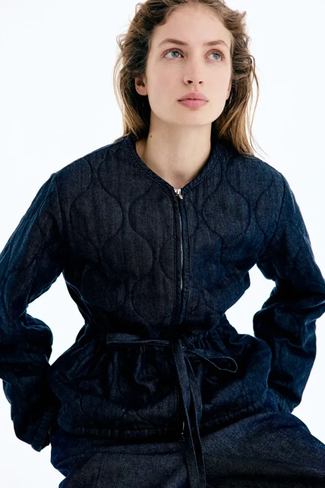 Quilted denim jacket – image 2