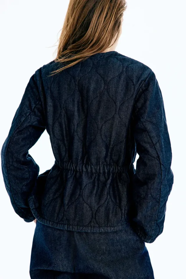 Quilted denim jacket – image 4