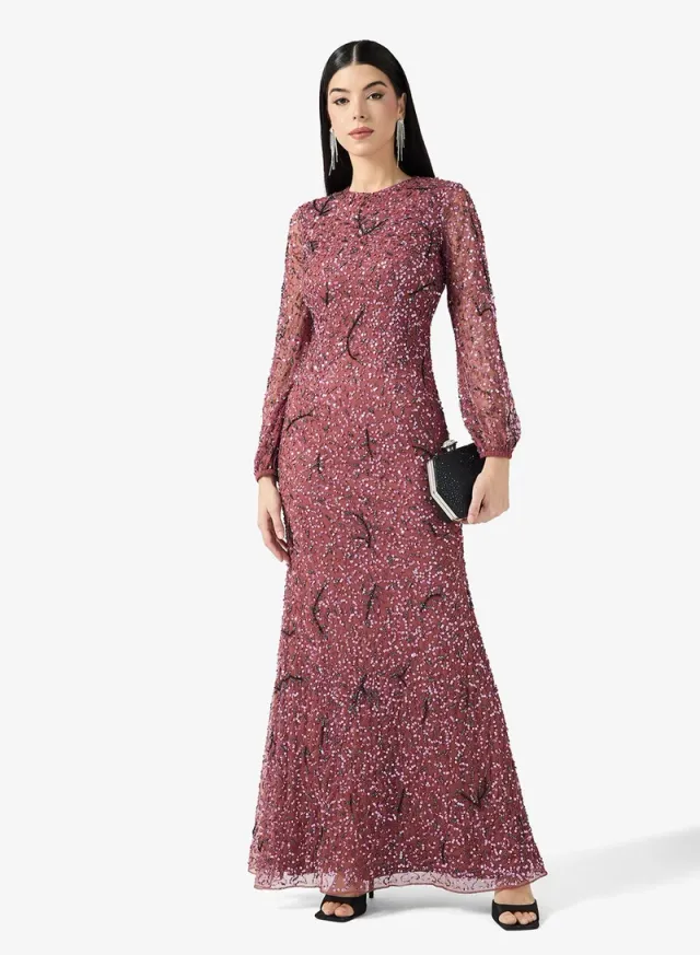 Embellished Bodycon Maxi Dress – image 2