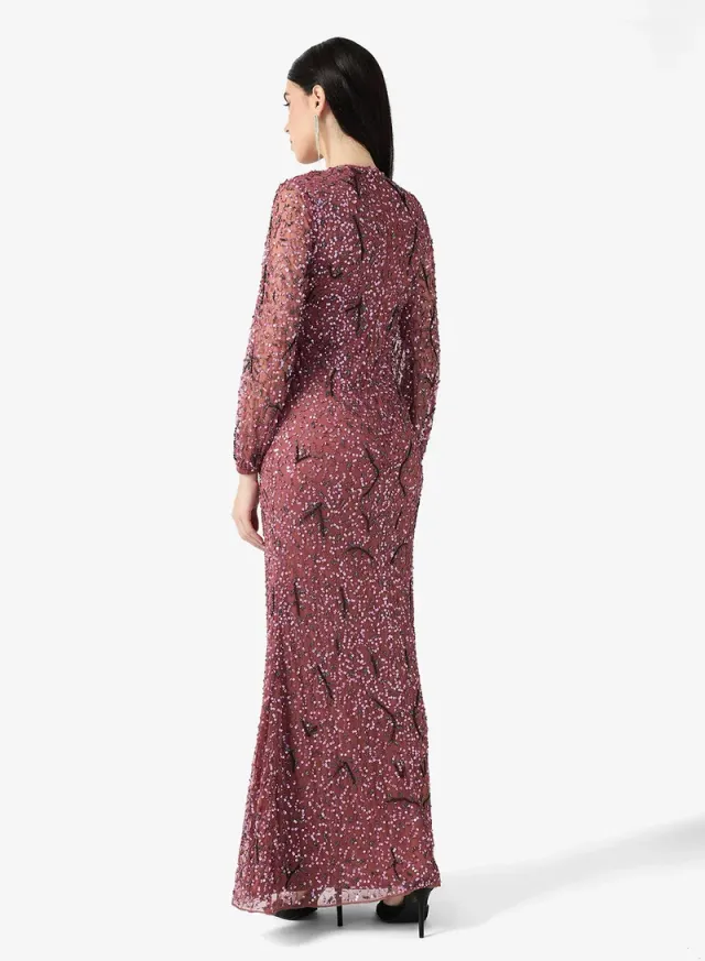 Embellished Bodycon Maxi Dress – image 3