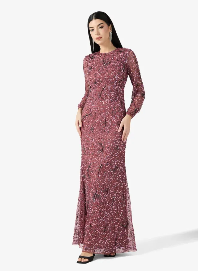 Embellished Bodycon Maxi Dress – image 5
