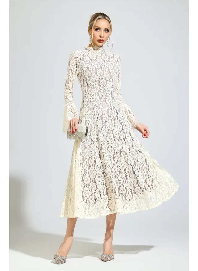 Kepler Bell Sleeve Formal Dress