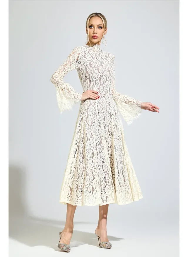 Kepler Bell Sleeve Formal Dress – image 7