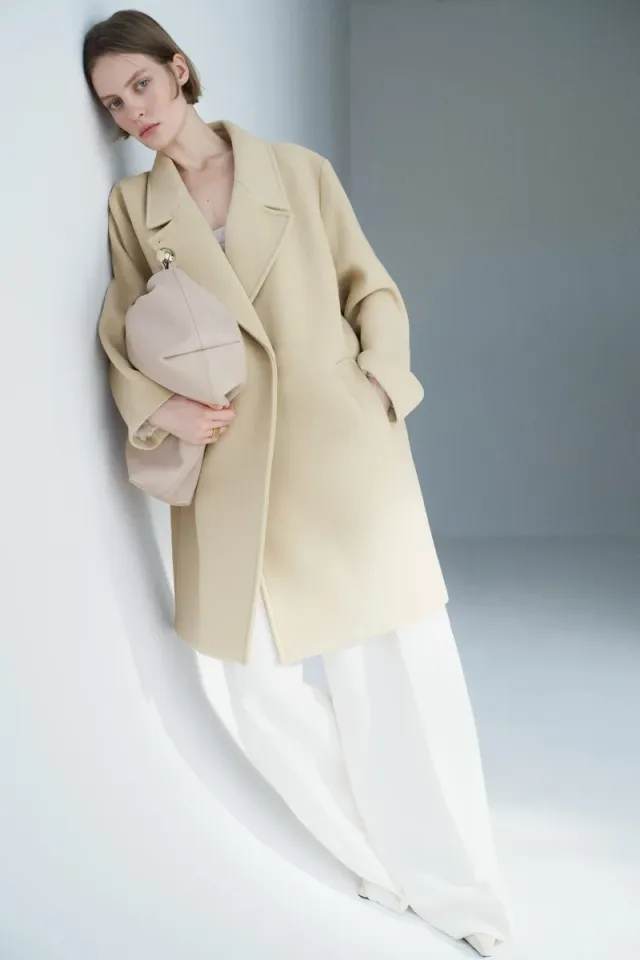 Oversized wool-blend coat – image 2