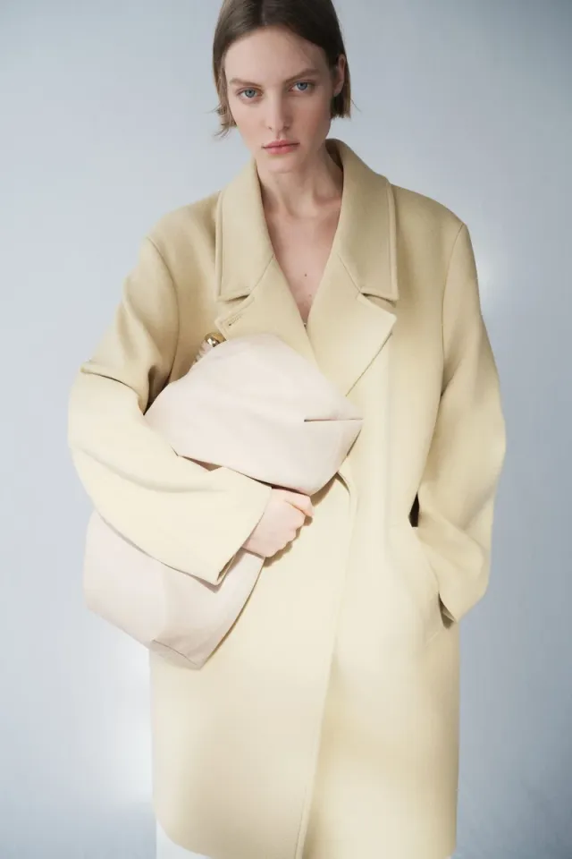 Oversized wool-blend coat – image 3
