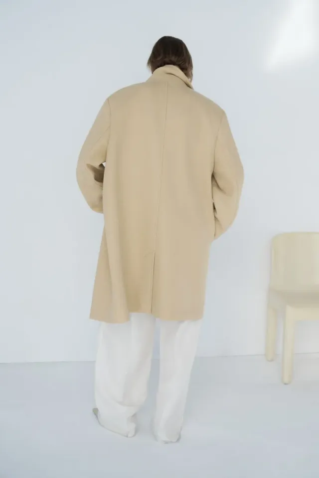 Oversized wool-blend coat – image 5