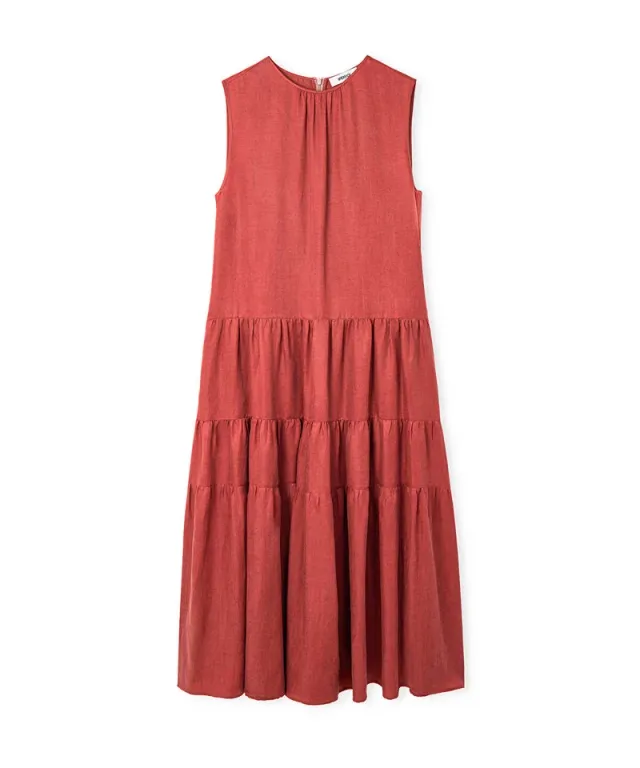 Tiered Midi Dress – صورة 5