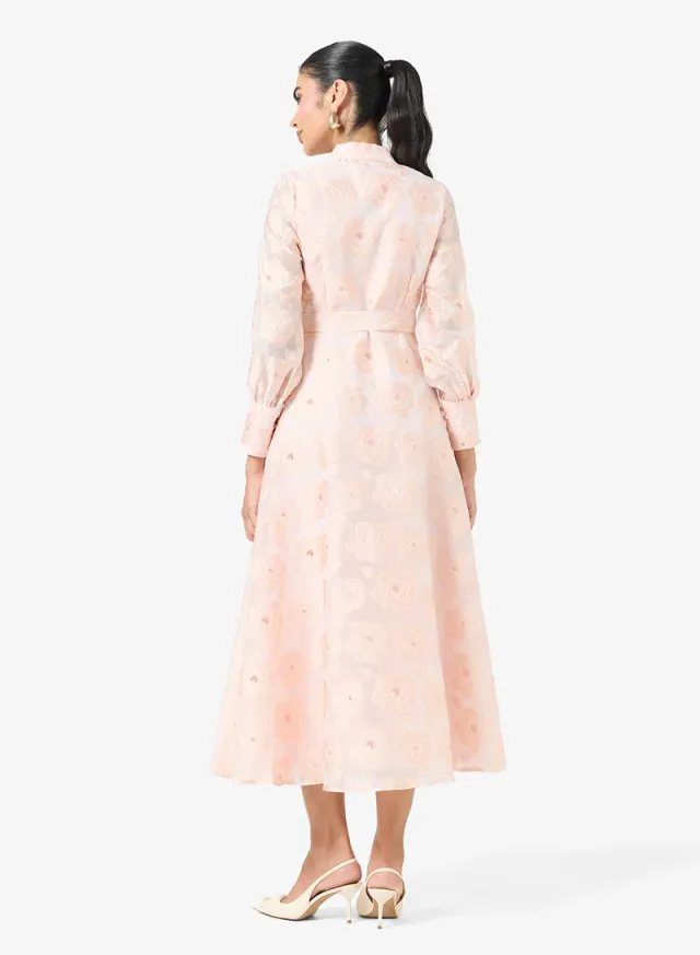 Belted Lace Shirt Dress – image 2