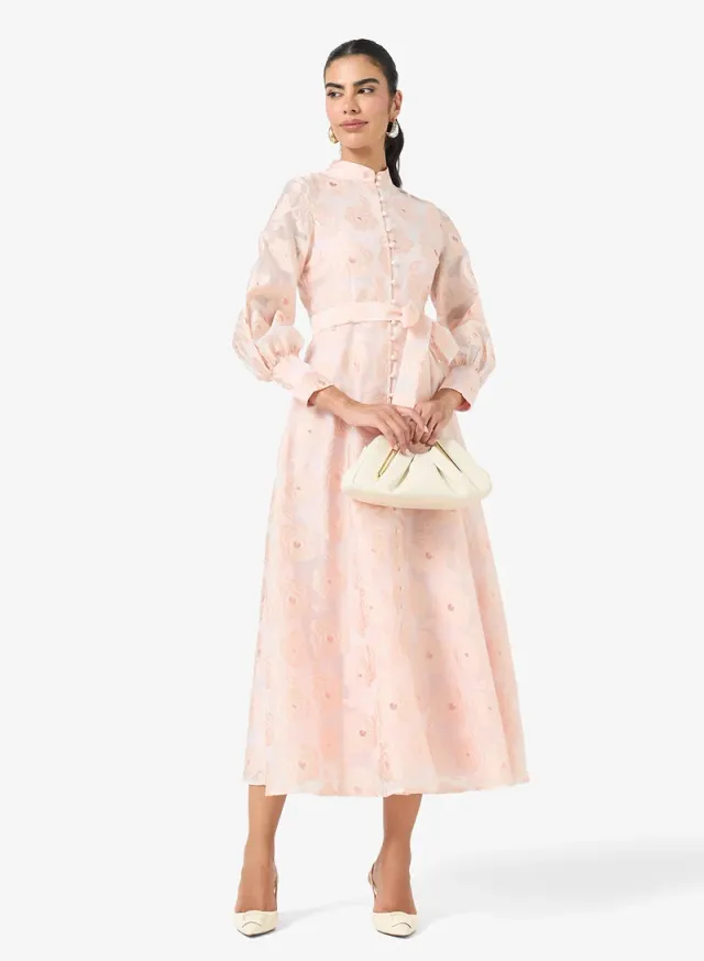 Belted Lace Shirt Dress – image 4