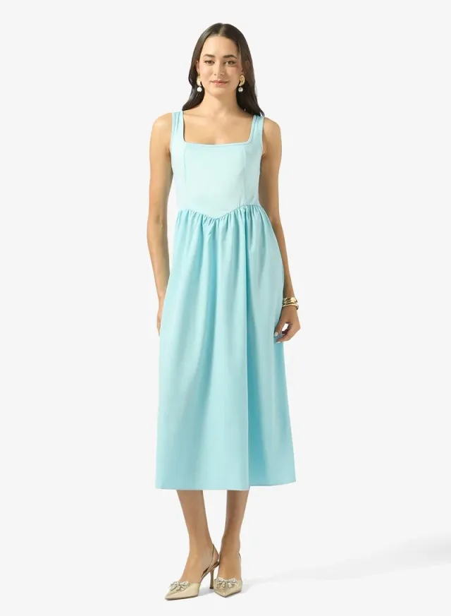Square Neck Corset Bodice Princess Cut Dress – image 2