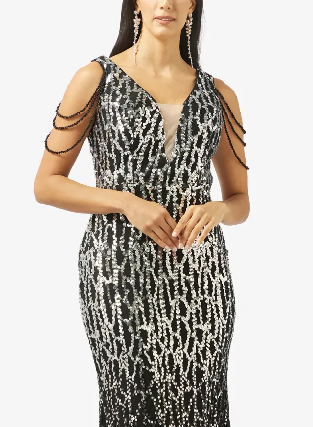 Bodycon Shimmer Dress – image 3