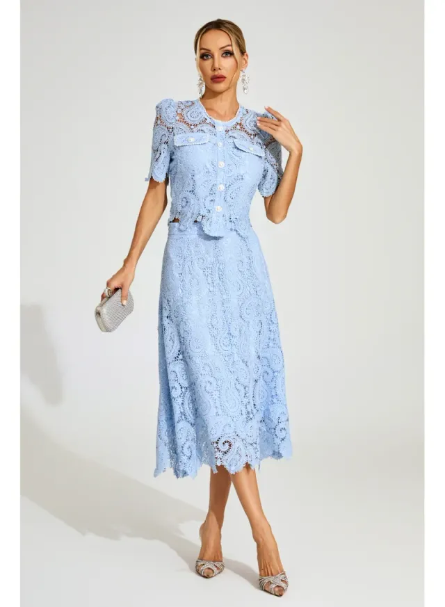 Calvin Lace Two Piece Set