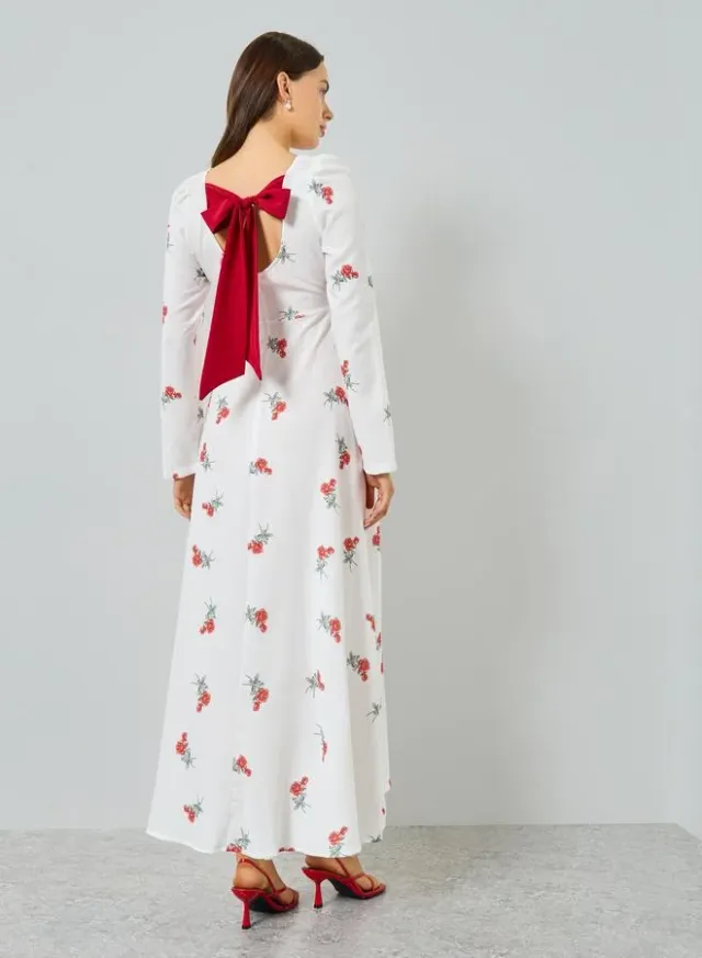 Take Two Embellished Square Neck A-Line Maxi Dress – image 7