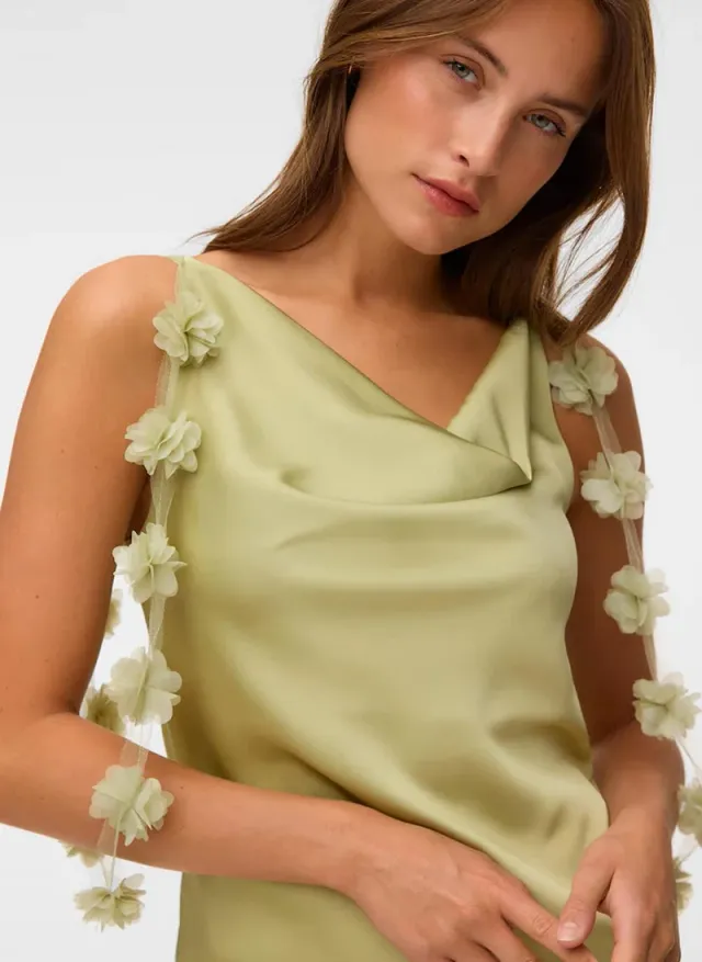 Women's VMANALEIA Sleeveless Detail Maxi Dress – صورة 2
