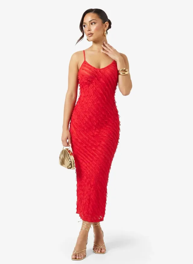 Strappy Baby Frill Slip Dress