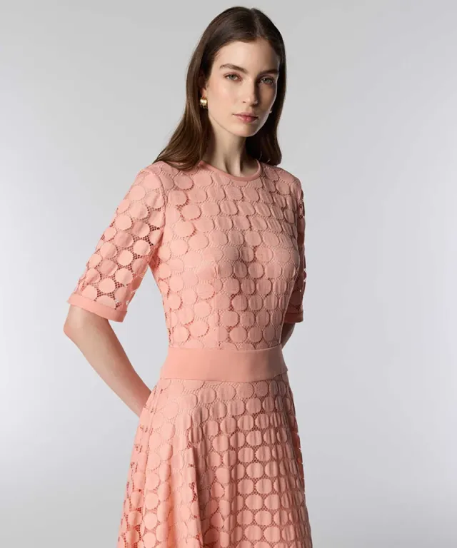 Circular-Motif Midi Dress – image 3