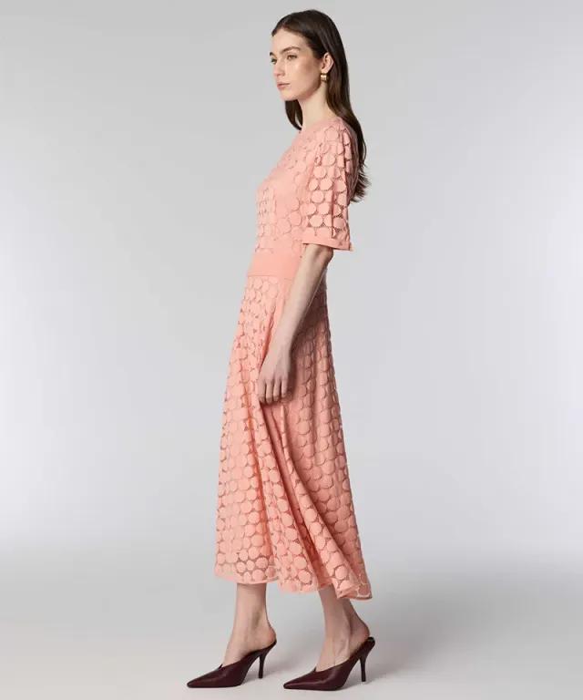 Circular-Motif Midi Dress – صورة 2