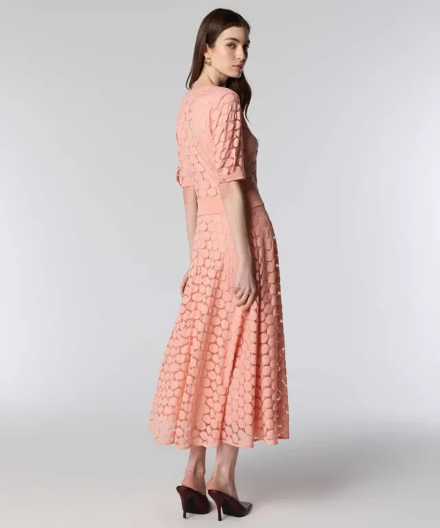 Circular-Motif Midi Dress – صورة 5