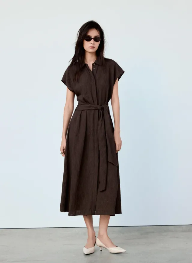 Belt Shirt Dress