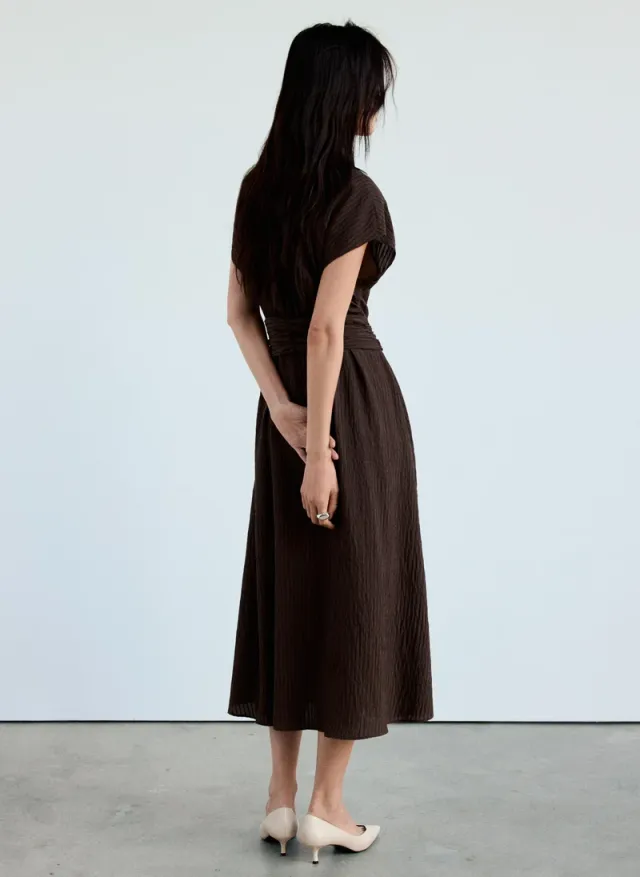 Belt Shirt Dress – image 2