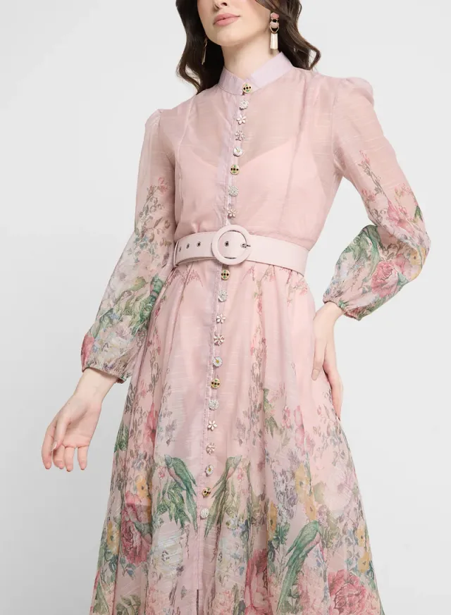 Floral Chiffon Dress – image 3