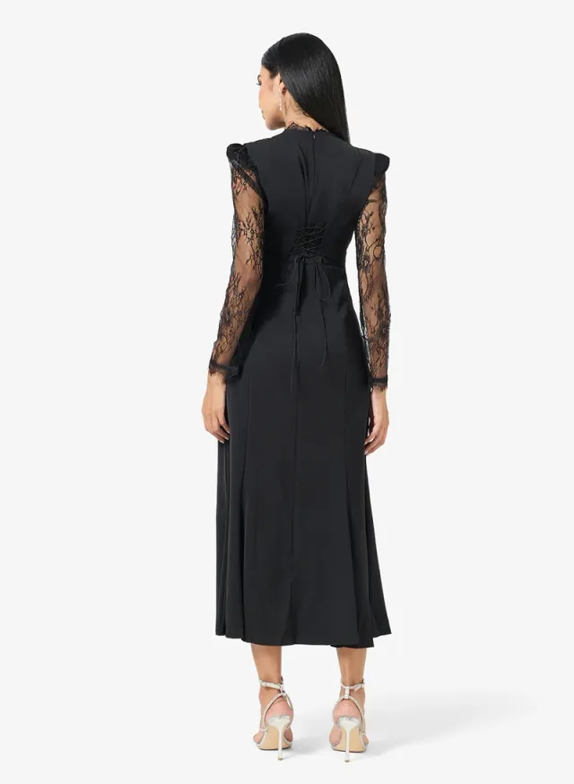 Lace Detailed Mermaid Cut Dress – image 2