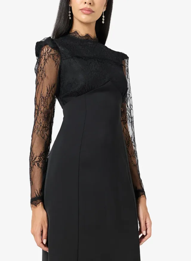 Lace Detailed Mermaid Cut Dress – image 3