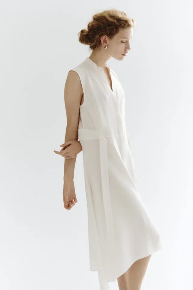 Tie-belt shirt dress – image 3