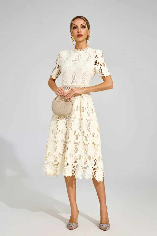 Jonson Lace Cut Out Midi Dress – image 3