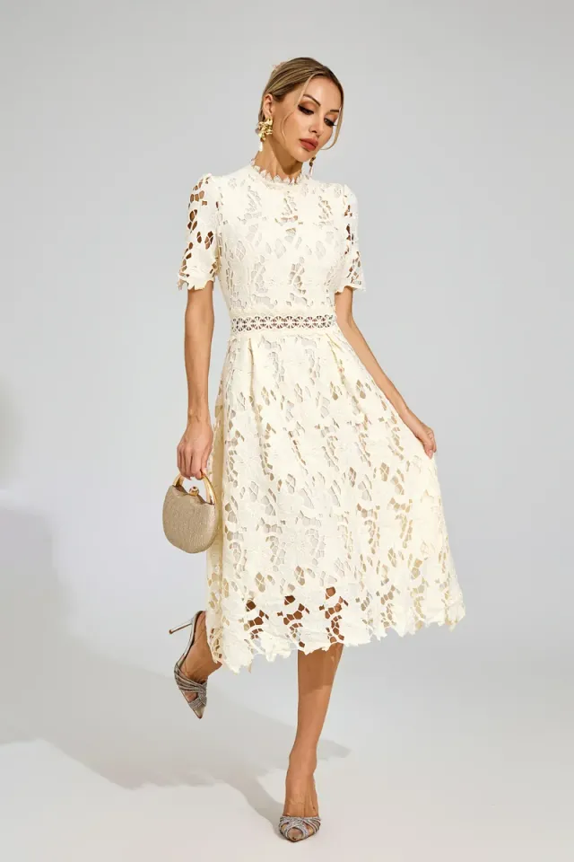 Jonson Lace Cut Out Midi Dress – image 4