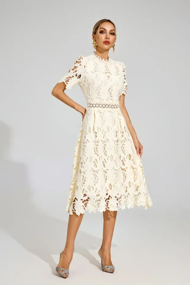 Jonson Lace Cut Out Midi Dress – image 5