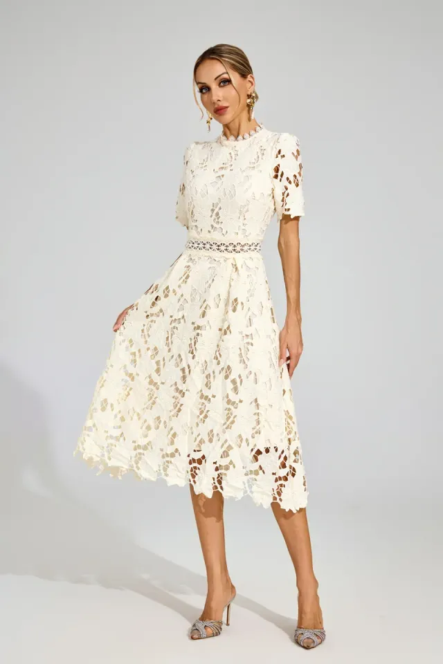 Jonson Lace Cut Out Midi Dress – image 6