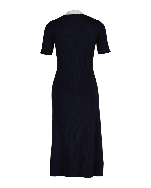 Rib Knit Rugger Dress – صورة 2
