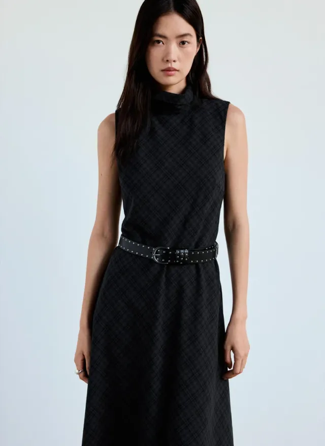 Check Belt Dress – صورة 3