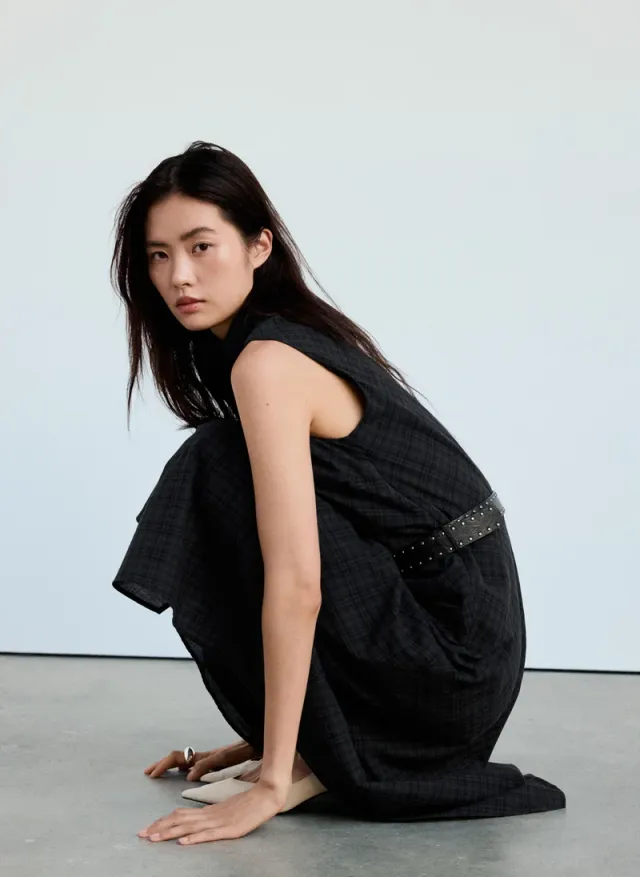 Check Belt Dress – صورة 5
