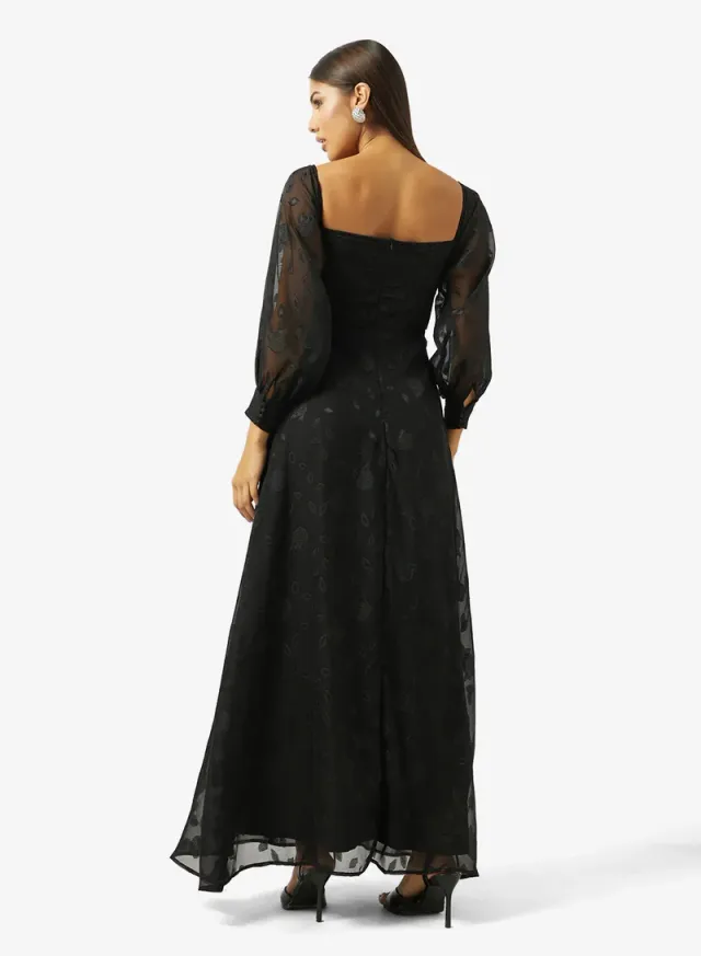 Off Shoulder Dress With Slit – image 2