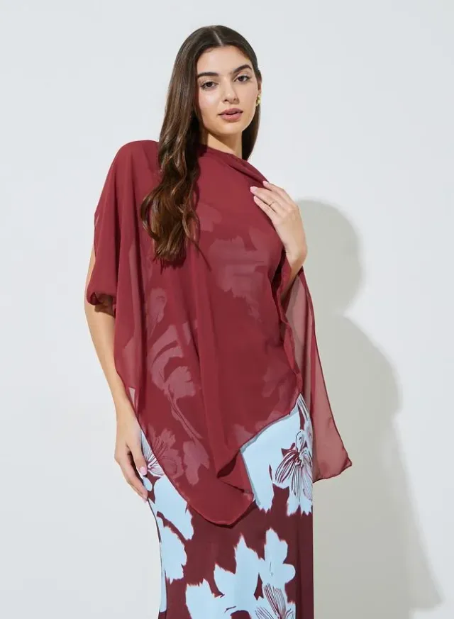 Red Floral Strappy Fit and Flare Midi Dress – image 4