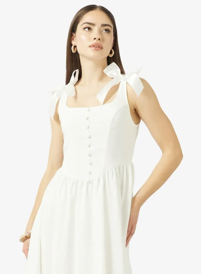 Sweetheart Neck Corset Bodice Princess Cut Dress – image 4