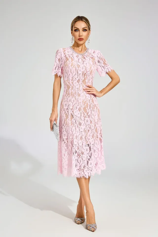 Tate Cut Out Lace Midi Dress – image 2