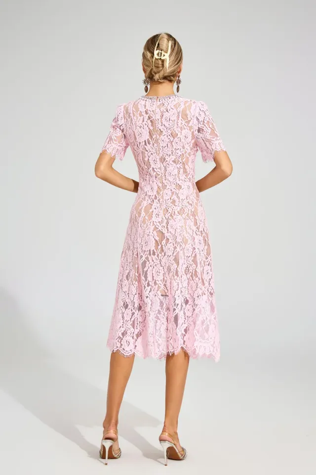 Tate Cut Out Lace Midi Dress – image 7