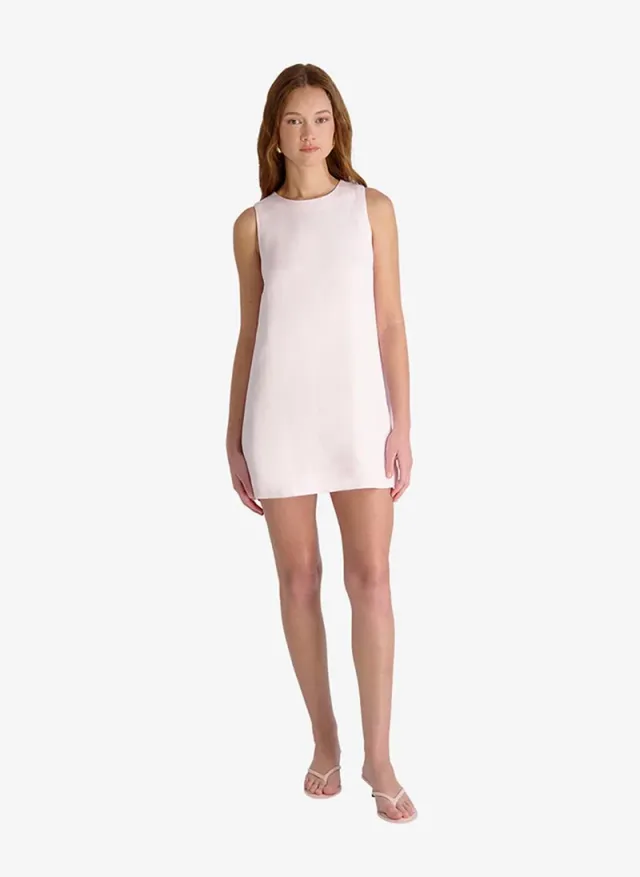 Women's Summer White Cooper Linen Slvls Mini Dress – صورة 2