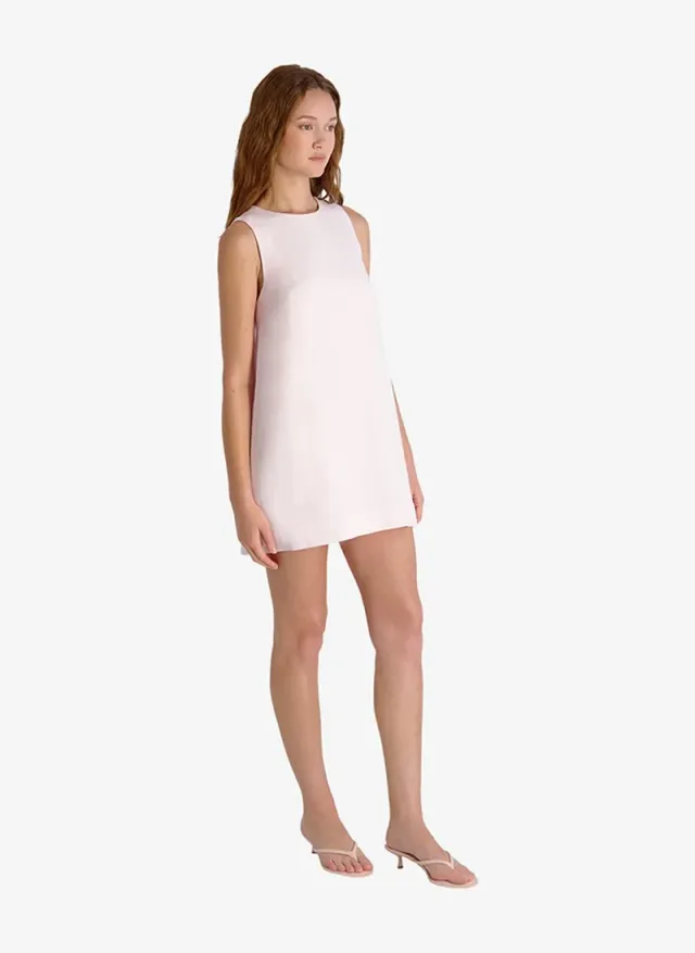 Women's Summer White Cooper Linen Slvls Mini Dress – صورة 3