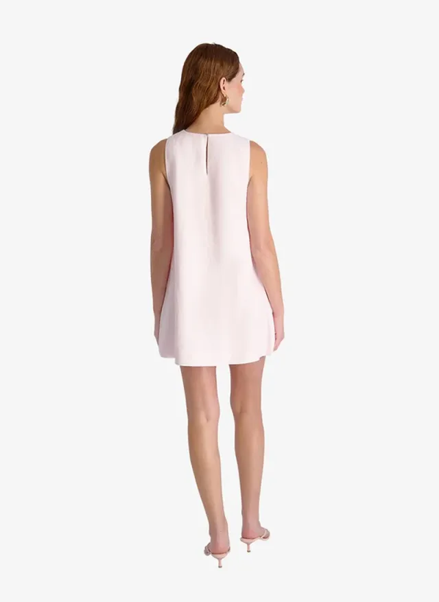 Women's Summer White Cooper Linen Slvls Mini Dress – صورة 4