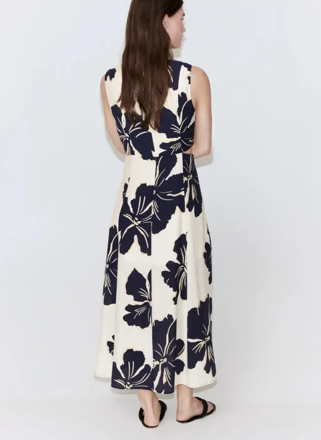 Floral Print Cut-Out Dress – صورة 2