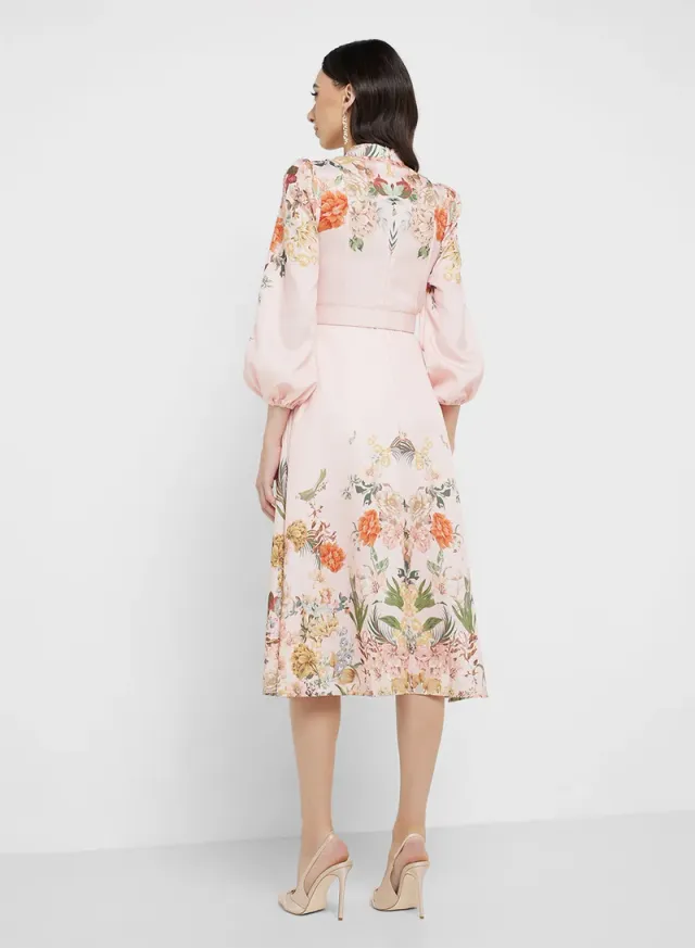 Floral Belted Dress – image 2