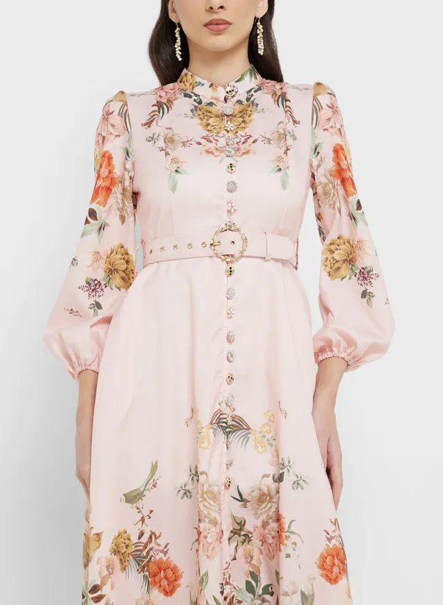 Floral Belted Dress – image 3